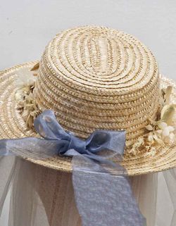 Canotier Boda Flores y Lazos Colores