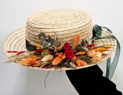 Canotier Flores Colores Otoñales Iria