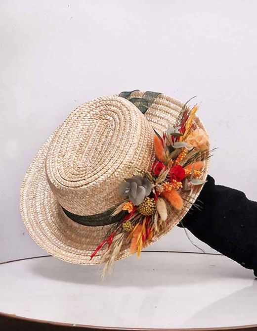 Canotier Flores Colores Otoñales Iria