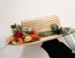 Canotier Flores Colores Otoñales Iria