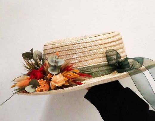 Canotier Flores Colores Otoñales Iria