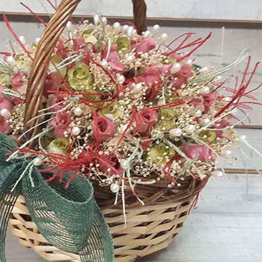 Cesta de Mimbre para Alfileres