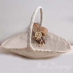 Cesta Grande con Flores Secas
