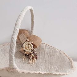 Cesta Grande con Flores Secas