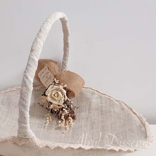 Cesta Grande con Flores Secas