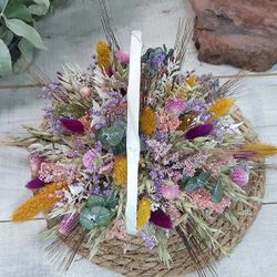 Cesta Grande Flores Preservadas Ada