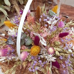 Cesta Grande Flores Preservadas Ada