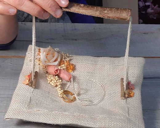Bandejaº de Arras y Anillos Rústica Natura