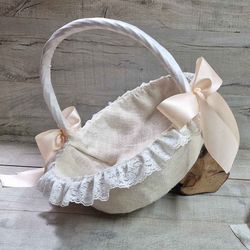 Cesta Grande para Pétalos y Regalos de Boda