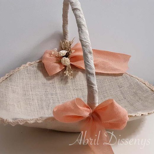 Cesta para Pétalos Rosa Nude