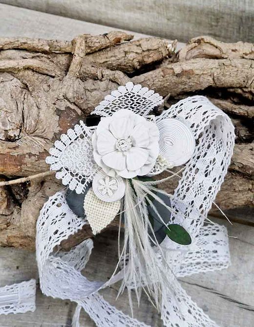 Cinta con Flor Blanca para Pelo o Cintura