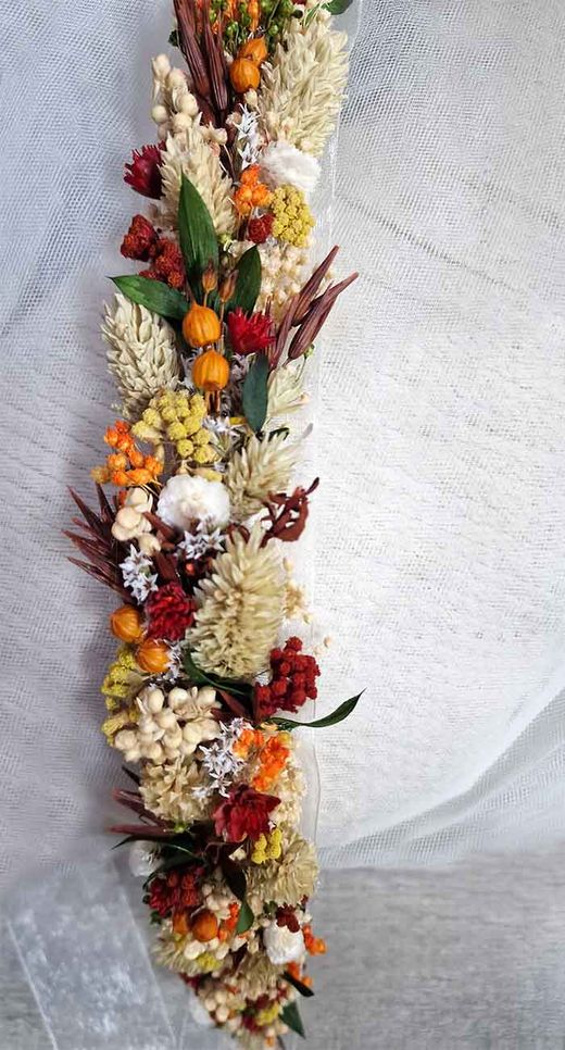 Cinta de Flores Otoñales 5 x 32 cm