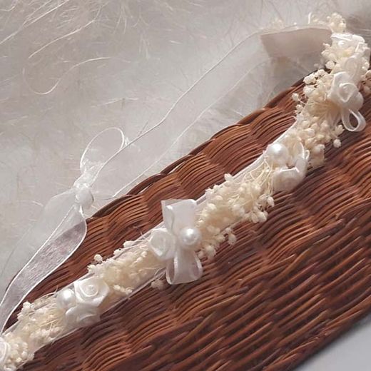 Cintura o Aplique Flor Mañicas 20 cm