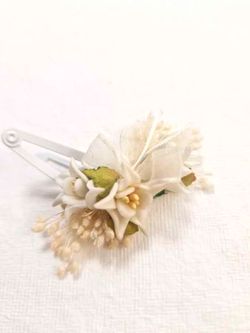 Clip Flor para el Pelo Bebé Edelweiss