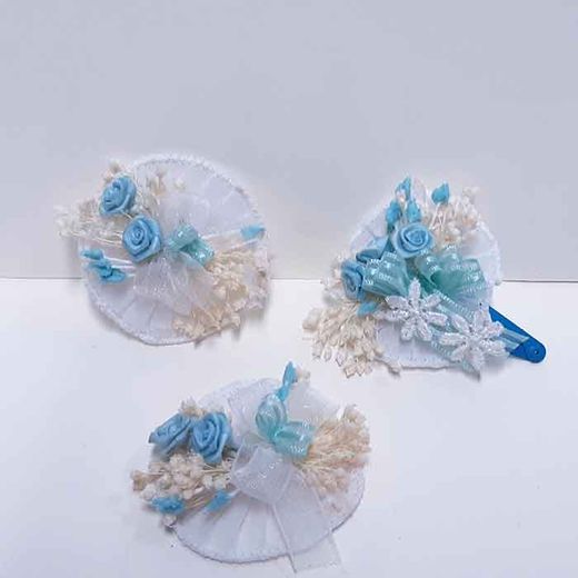 Clip Pelo Bebé Paniculata y Guipur Colores