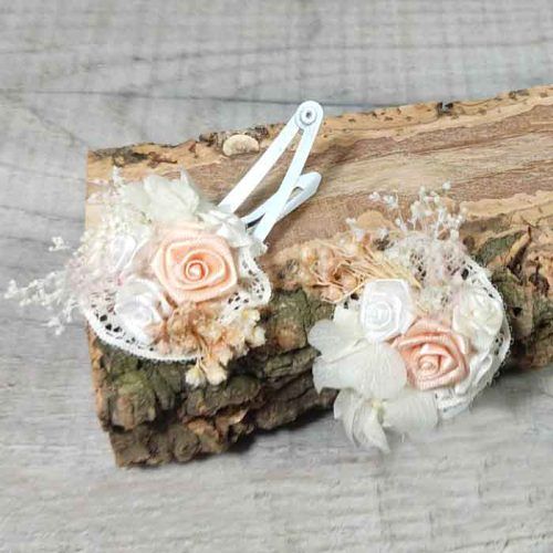 Clips con Flor para la Bebé