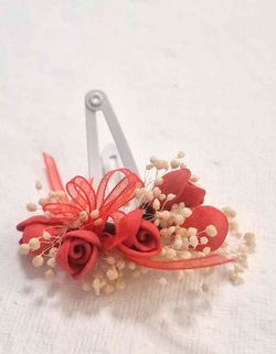 Clips Ranita para el Pelo Bebé Tulipanes