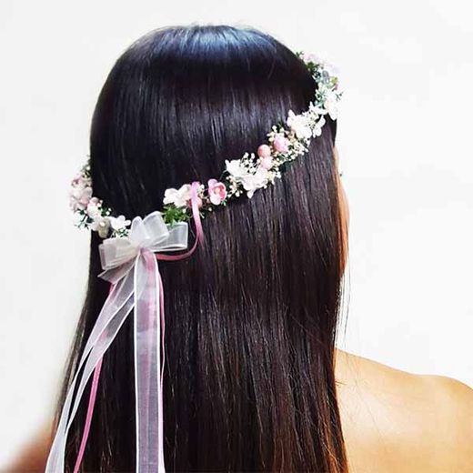 Corona de Flores Rosas Carol