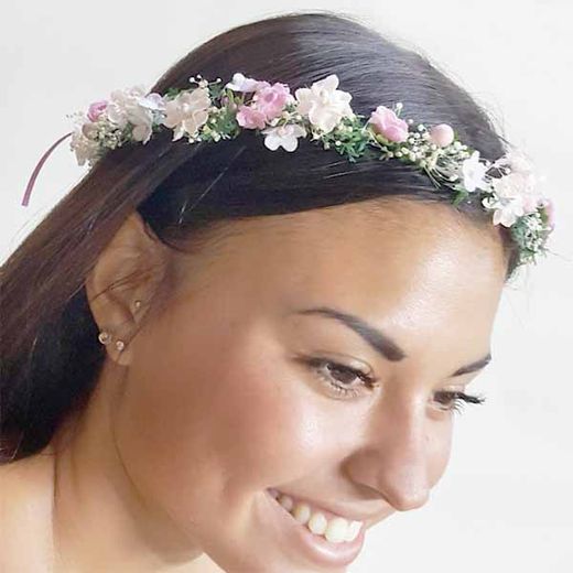 Corona de Flores Rosas Carol