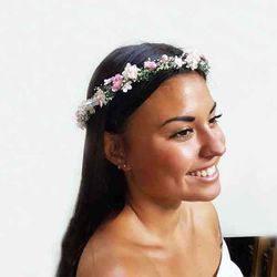 Corona de Flores Rosas Carol