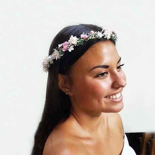 Corona de Flores Rosas Carol