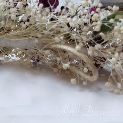 Corona de Flores para Niñas de Comunión y Arras Edelweiss