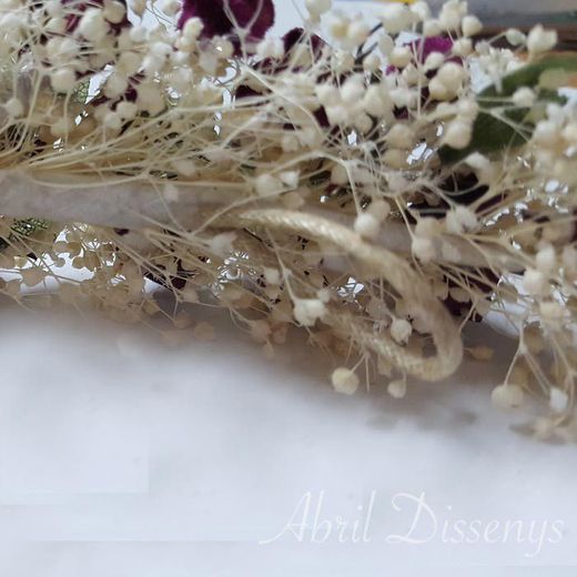 Corona de Flores para Niñas de Comunión y Arras Edelweiss