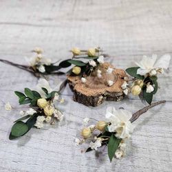 Corona Flores en Cascada Blanca