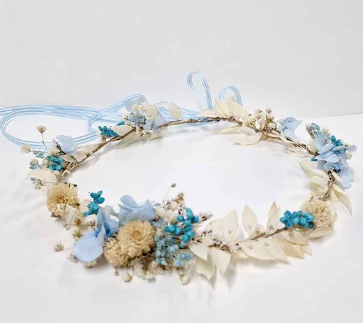 Corona Niña Madroños Azul