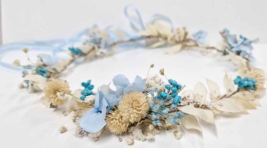 Corona Niña Madroños Azul