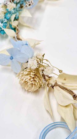 Corona Niña Madroños Azul