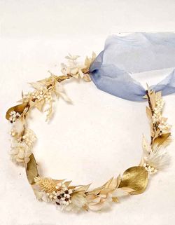 Corona Novia Blanca y Oro