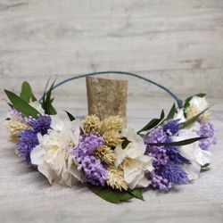 Corona Novia Lila y Lavanda