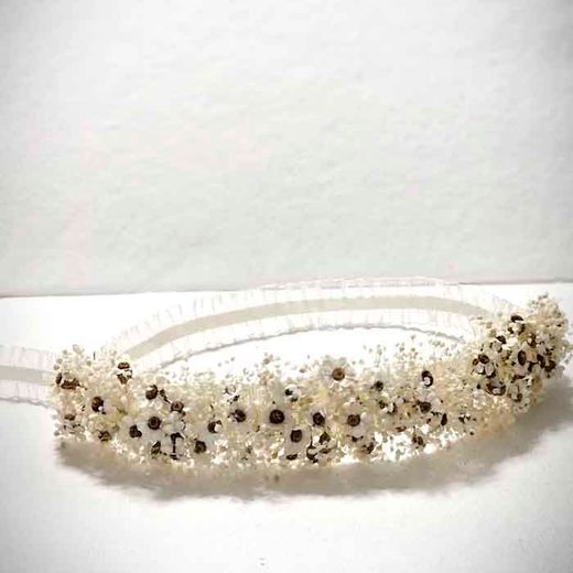 Corona para Bebés Flores Margaritas