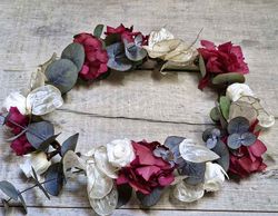 Corona Para el Pelo Burdeos Helios