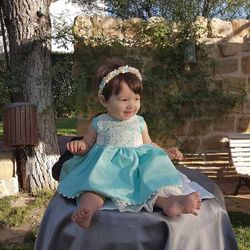 Diadema Bebé Calas Turquesa