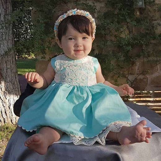 Diadema Bebé Calas Turquesa