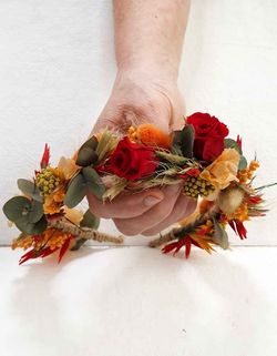 Diadema con 2 Rosas Preservadas Iria