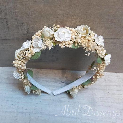 Diadema de Campanillas Blancas