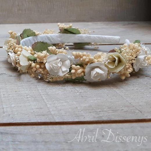 Diadema de Campanillas Blancas