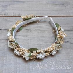 Diadema de Campanillas Blancas