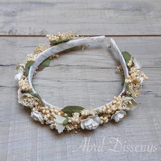 Diadema de Campanillas Blancas