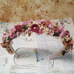 Diadema de Flores Niña Vintage