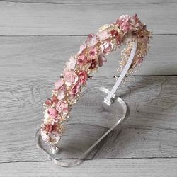 Diadema de Flores Niña Vintage