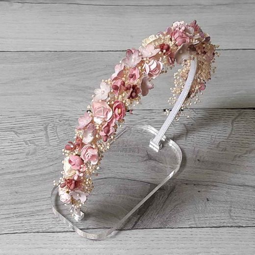 Diadema de Flores Niña Vintage
