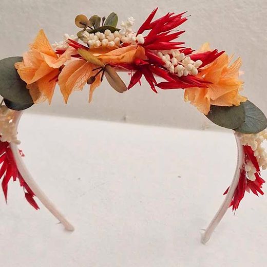 Diadema de Flores Preservadas Iria