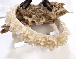 Diadema de Hortensia Blanca