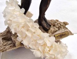 Diadema de Hortensia Blanca