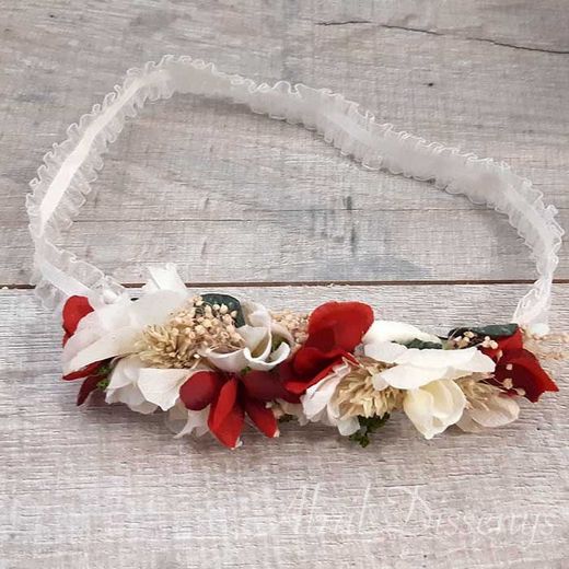 Diadema Elástica Bebé Cerezas