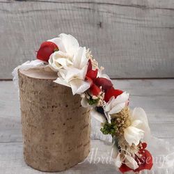 Diadema Elástica Bebé Cerezas